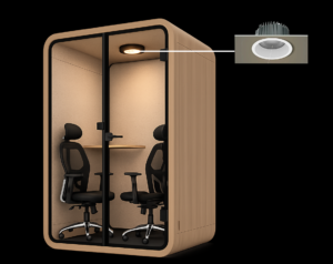 office pods Lighting